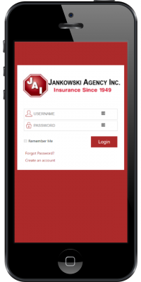 jankowski insurance app_login screen_2